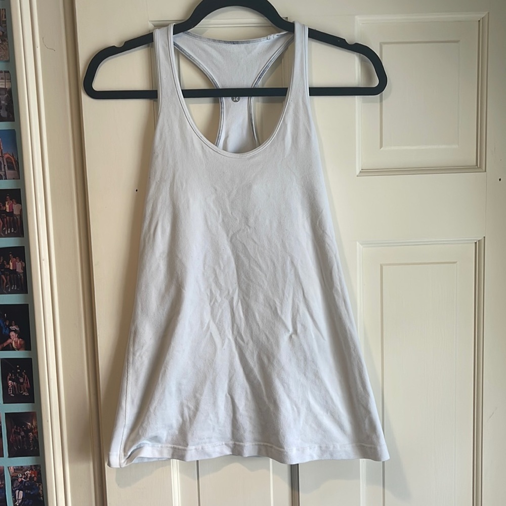 LULULEMON white old style tank